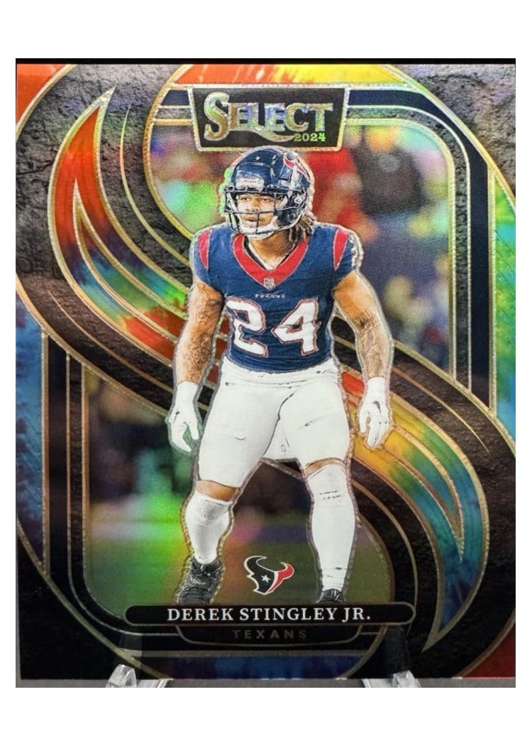 2024 Panini Select Base Set Derek Stingley Jr. Tie-Dye Prizm #149 card