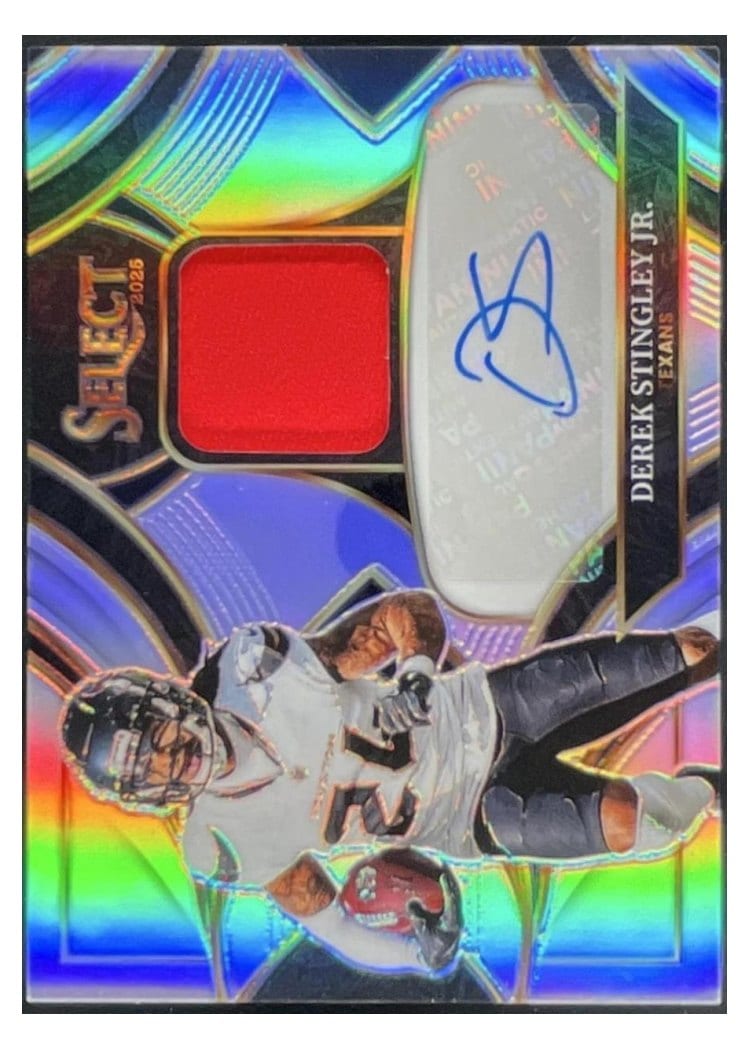 2025 Panini Select Signature Memorabilia Derek Stingley Jr. #5 card