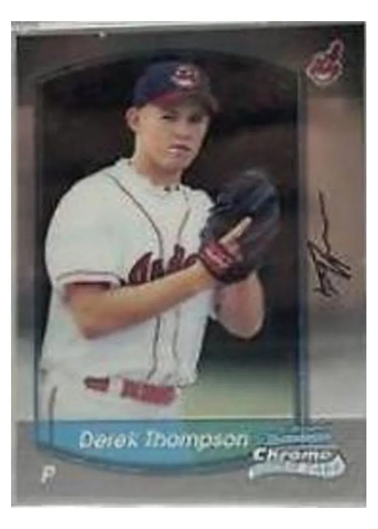 2000 Bowman Chrome Draft Picks Derek Thompson #23 card