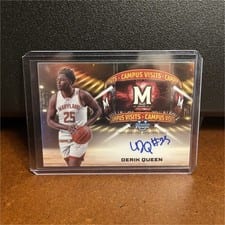 2024-25 Bowman University Chrome Campus Visits Autographs Derik Queen #CVA-DQ card