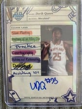 2024-25 Bowman University Chrome Course Load Autographs Derik Queen #CLA-DQ