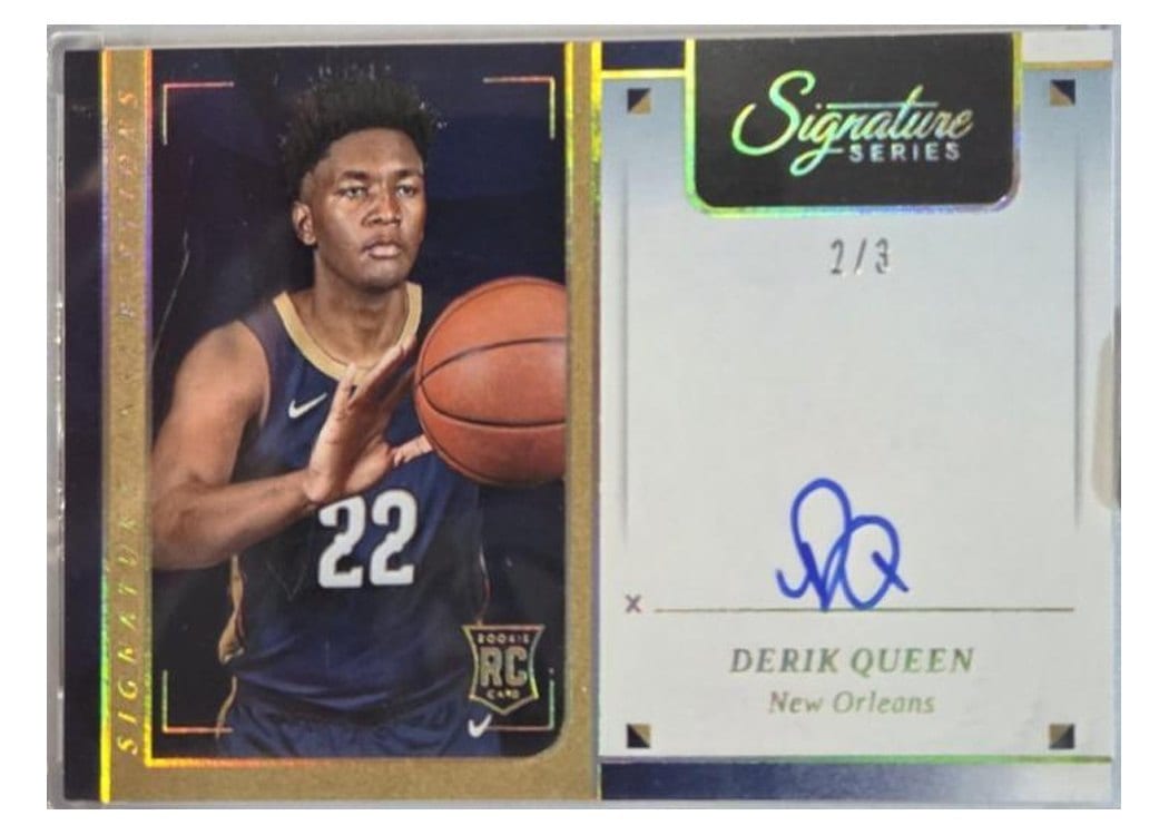 2025-26 Panini Signature Series Signature Inscriptions Derik Queen #11 card