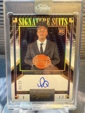 2025-26 Panini Signature Series Signature Suits Derik Queen #8 card