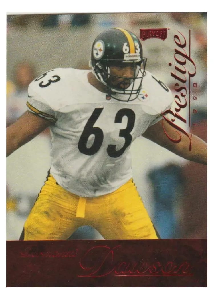1998 Playoff Prestige Dermontti Dawson #19 card