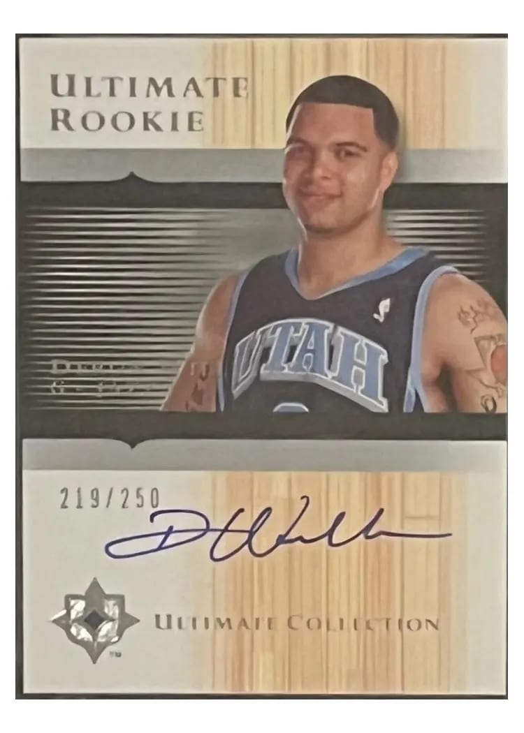 2005 Ultimate Collection Signature Deron Williams #US-DW card