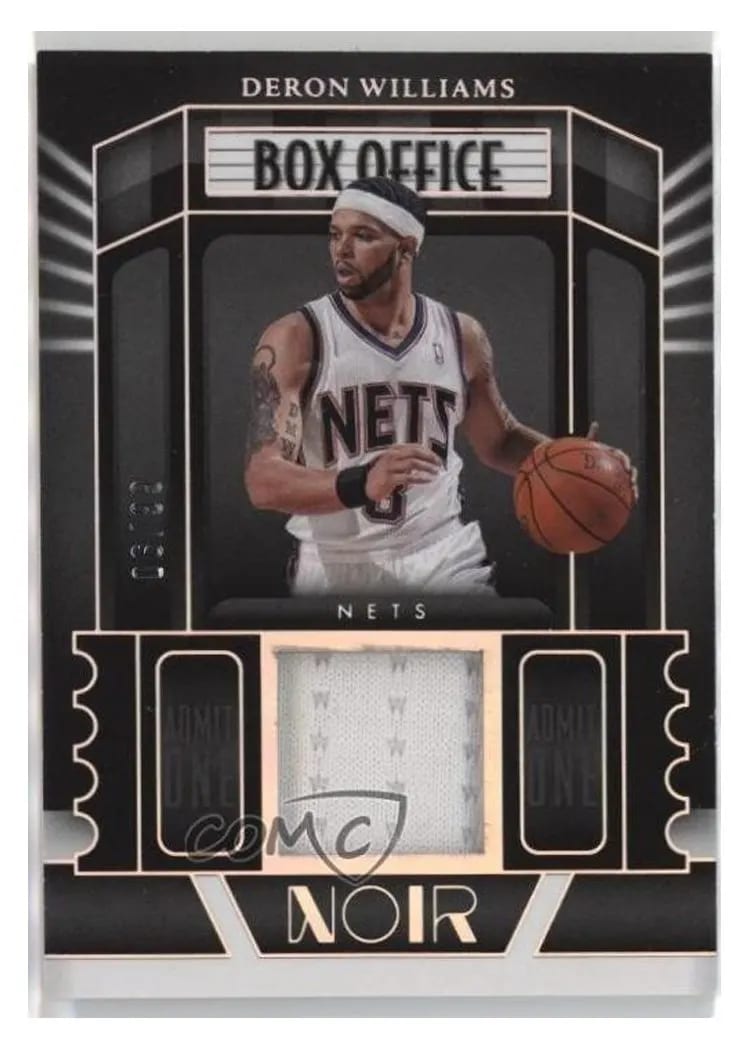 2022-23 Panini Noir Box Office Memorabilia Deron Williams #BOM-DWL card