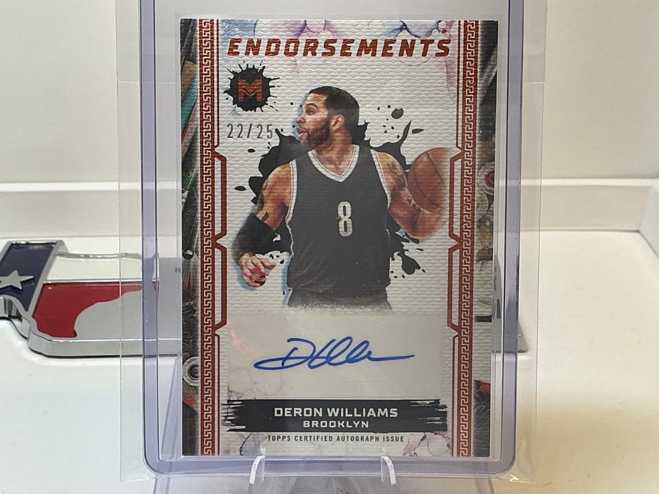 2023-24 Topps Motif Motif Endorsements Deron Williams #ME-DW card