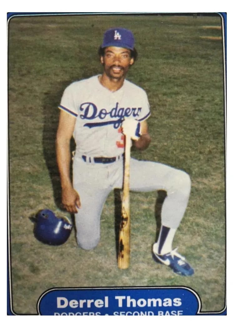 1982 Fleer Derrel Thomas #26 card
