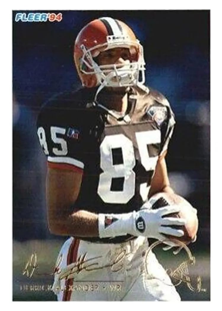 1994 Fleer Rookie Exchange Derrick Alexander #1 card