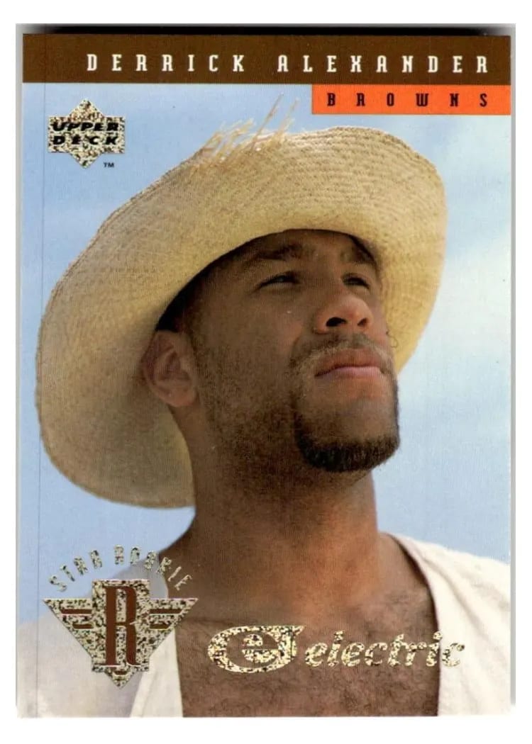 1994 Upper Deck Derrick Alexander Electric Gold #3 card