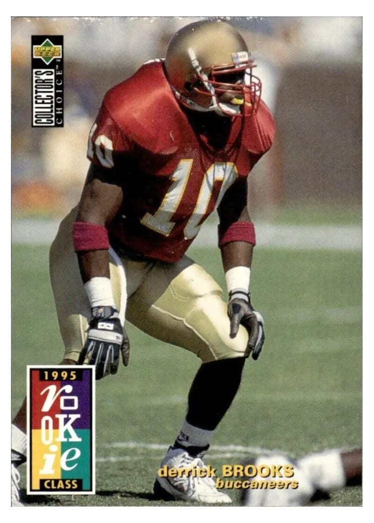 1995 Collector's Choice Derrick Brooks #21 card