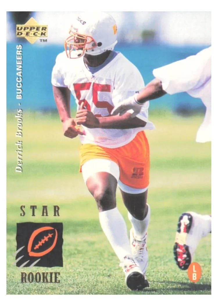 1995 Upper Deck Derrick Brooks #21 card