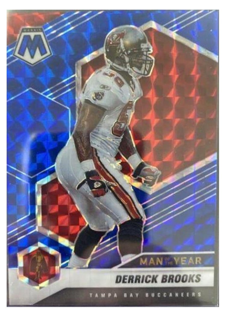 2021 Panini Mosaic Base Set Derrick Brooks Blue Mosaic #274 card