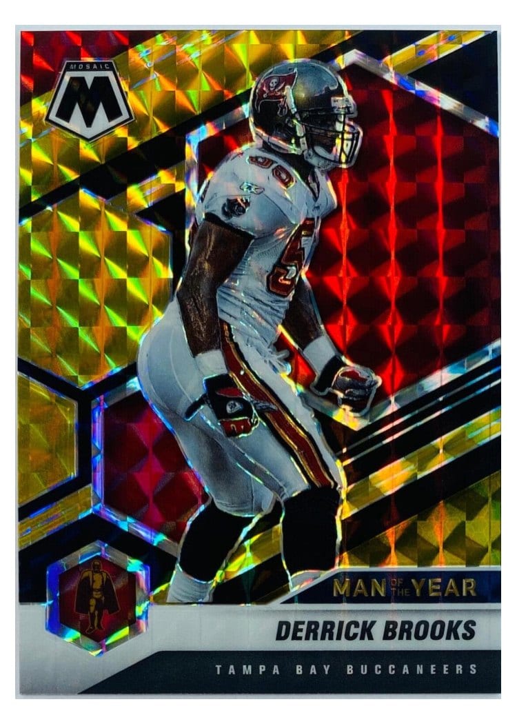 2021 Panini Mosaic Base Set Derrick Brooks Choice Black Gold Mosaic #274 card