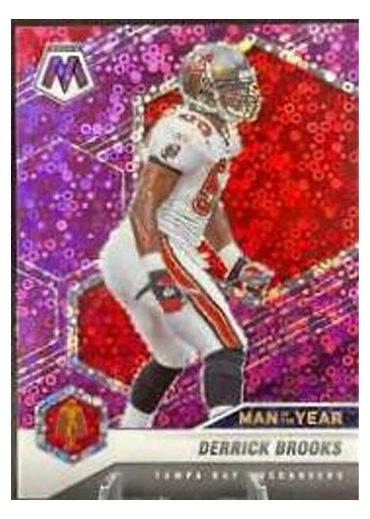 2021 Panini Mosaic Base Set Derrick Brooks No Huddle Purple Mosaic #274 card