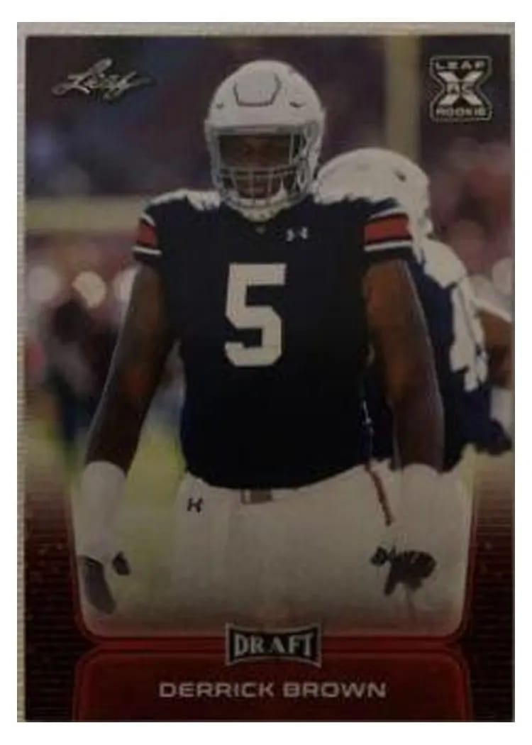 2020 Leaf Draft Derrick Brown #28 card