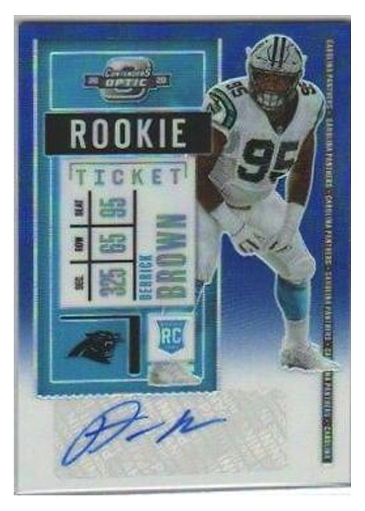 2020 Panini Contenders Optic Base Set Derrick Brown #146 card