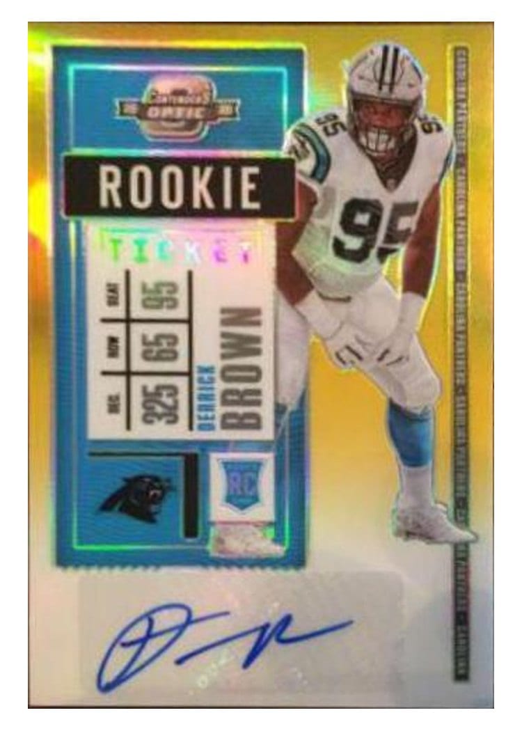 2020 Panini Contenders Optic Base Set Derrick Brown #146 card