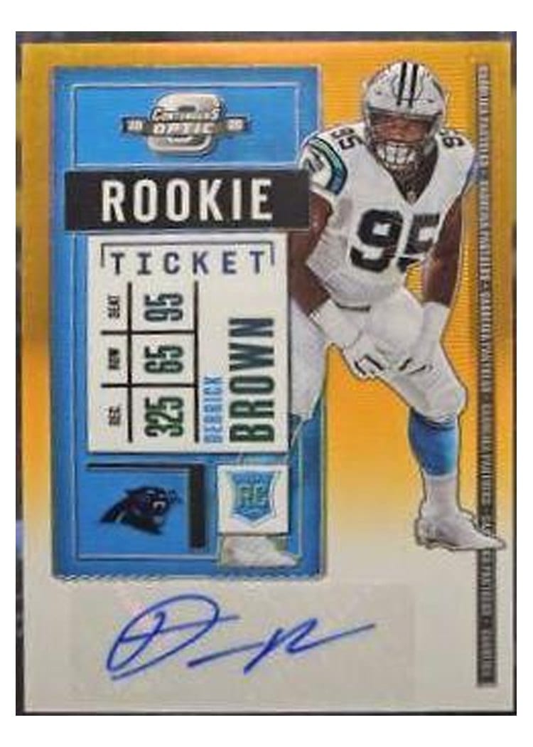 2020 Panini Contenders Optic Base Set Derrick Brown #146 card