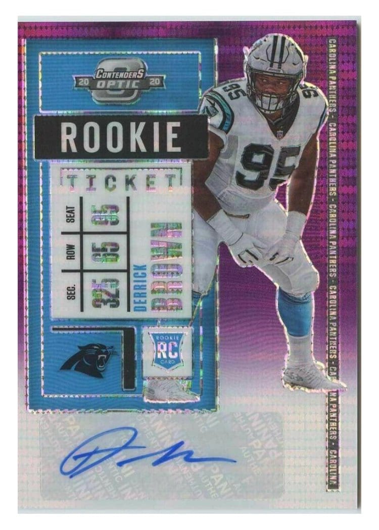 2020 Panini Contenders Optic Base Set Derrick Brown #146 card
