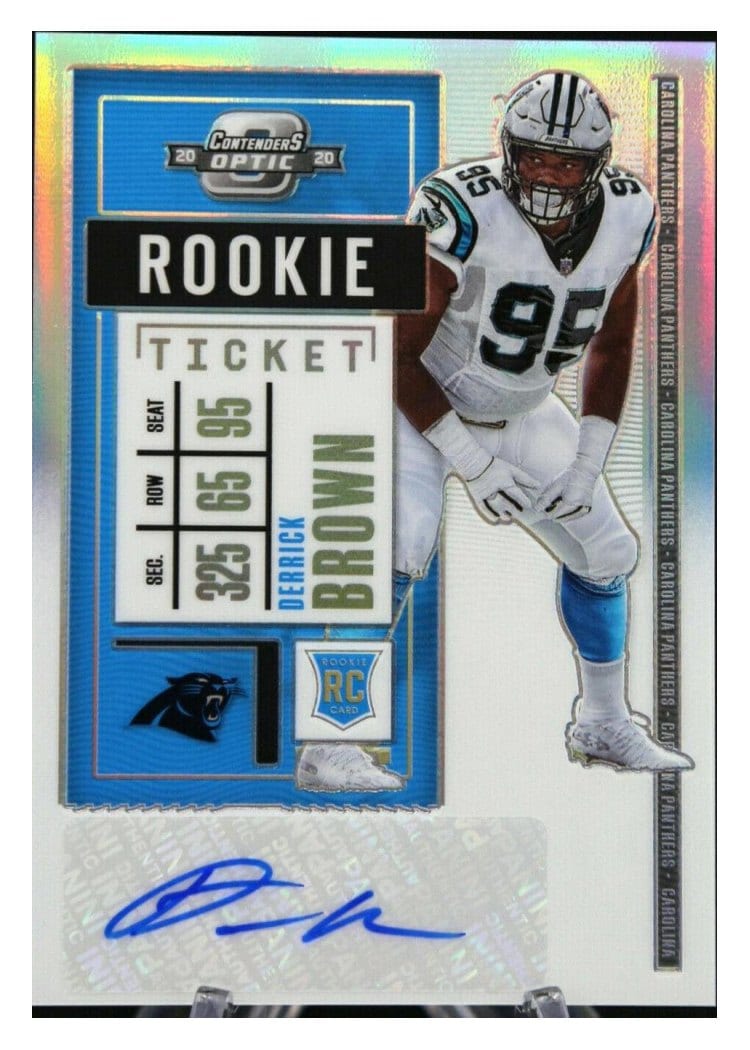 2020 Panini Contenders Optic Base Set Derrick Brown #146 card