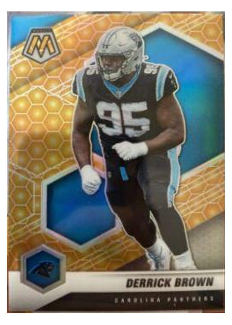 2021 Panini Mosaic Base Set Derrick Brown #39 card