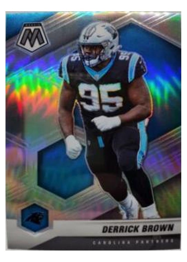 2021 Panini Mosaic Base Set Derrick Brown Silver #39 card