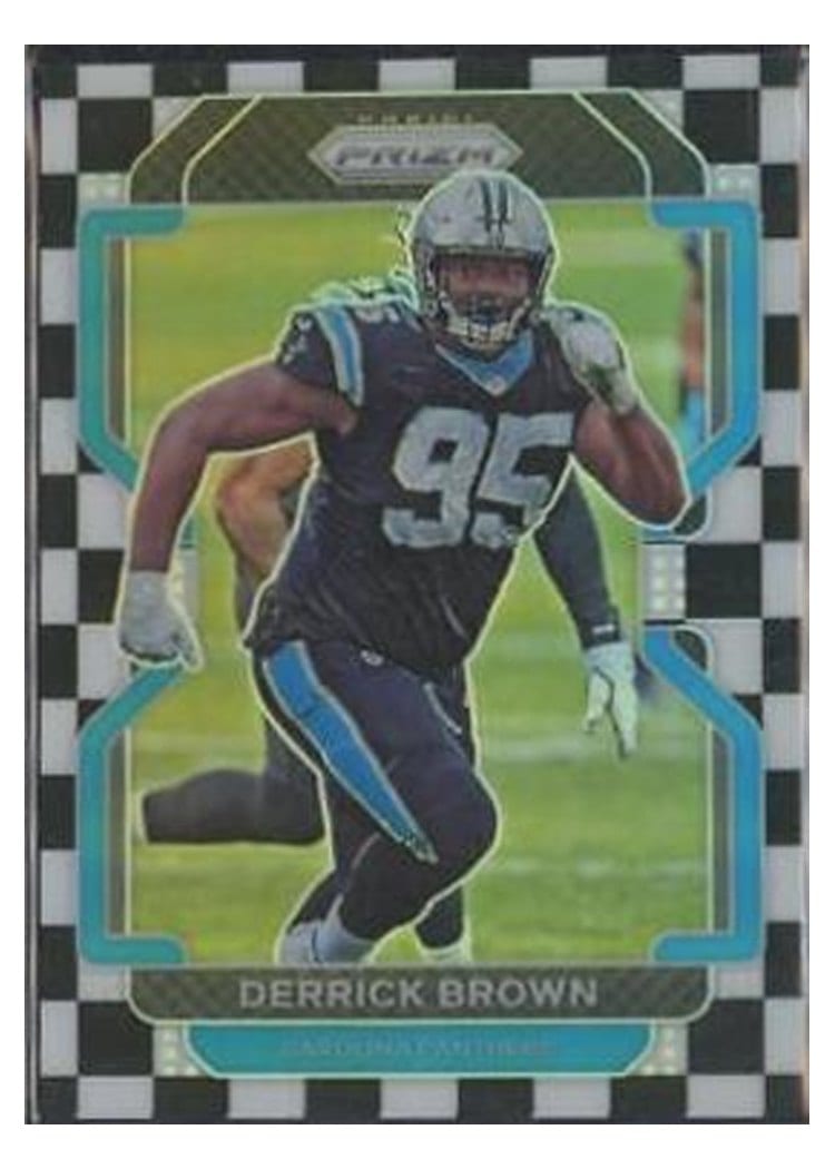 2021 Panini Prizm Base Set Derrick Brown #317 card