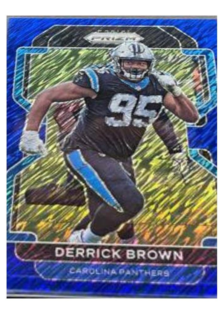 2021 Panini Prizm Base Set Derrick Brown #317 card