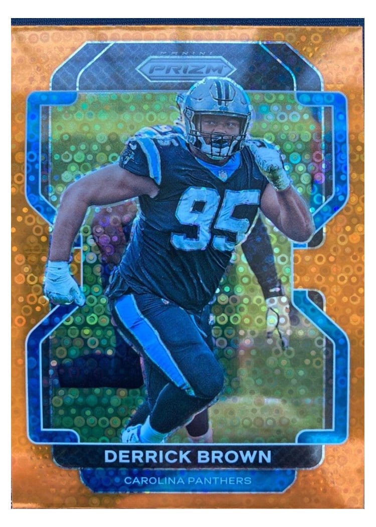 2021 Panini Prizm Base Set Derrick Brown #317 card