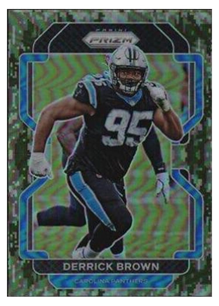 2021 Panini Prizm Base Set Derrick Brown #317 card