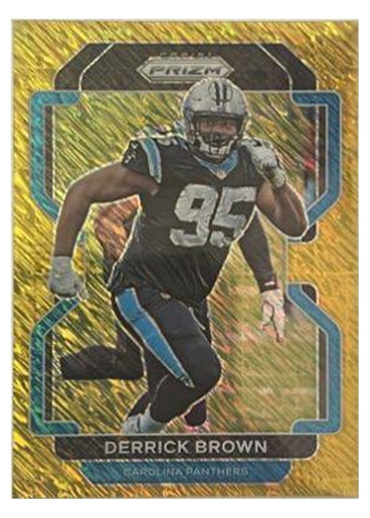 2021 Panini Prizm Base Set Derrick Brown #317 card