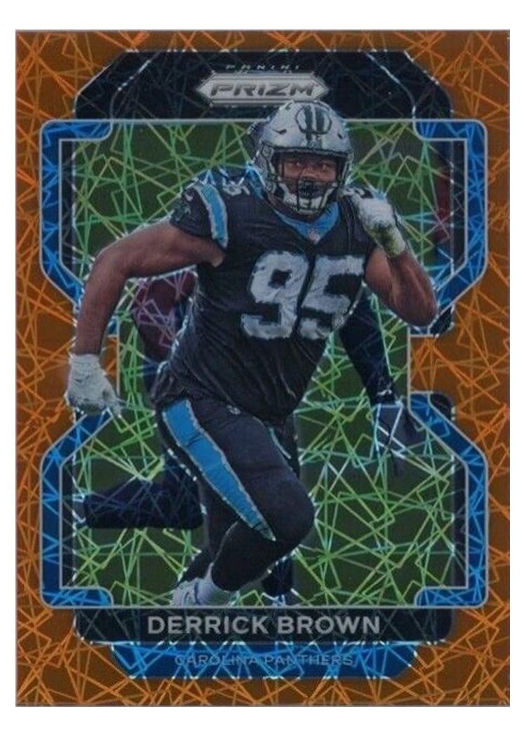 2021 Panini Prizm Base Set Derrick Brown #317 card