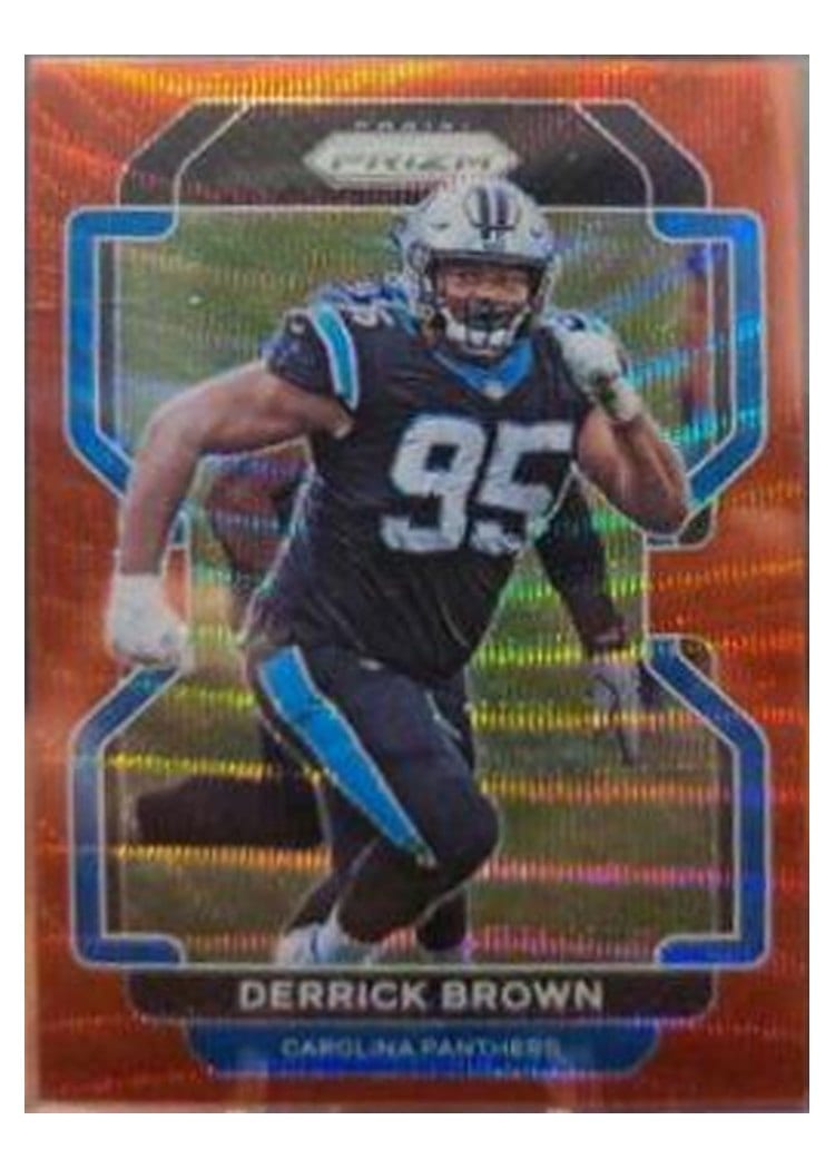2021 Panini Prizm Base Set Derrick Brown #317 card
