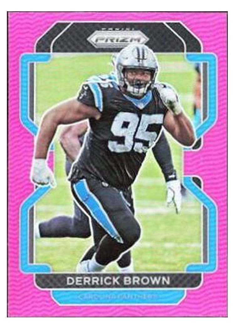 2021 Panini Prizm Base Set Derrick Brown #317 card