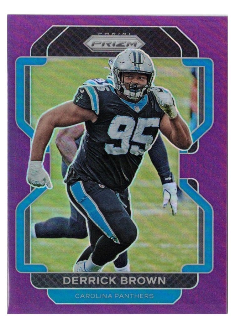 2021 Panini Prizm Base Set Derrick Brown #317 card