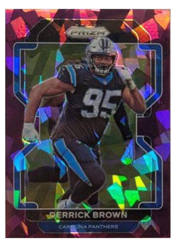 2021 Panini Prizm Base Set Derrick Brown #317 card