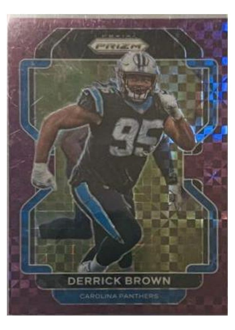 2021 Panini Prizm Base Set Derrick Brown #317 card