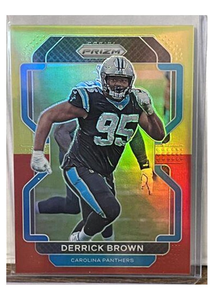 2021 Panini Prizm Base Set Derrick Brown #317 card