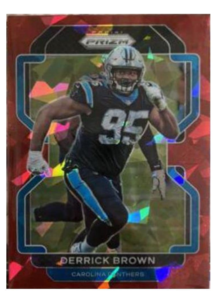 2021 Panini Prizm Base Set Derrick Brown #317 card