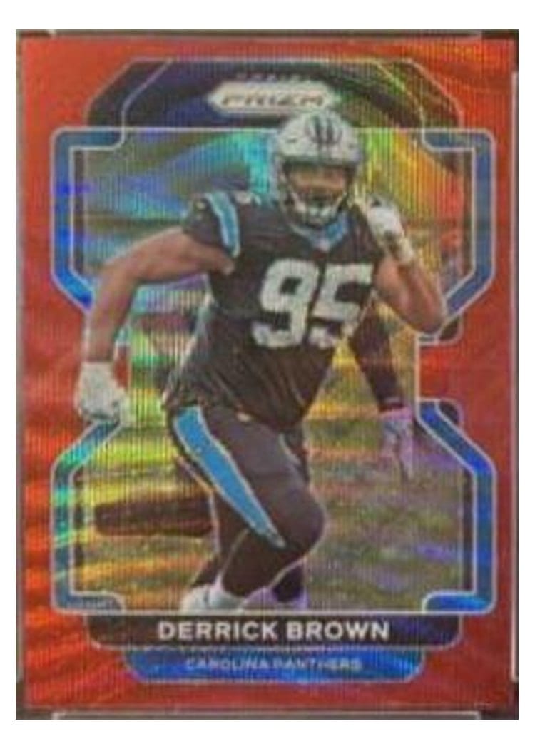 2021 Panini Prizm Base Set Derrick Brown #317 card