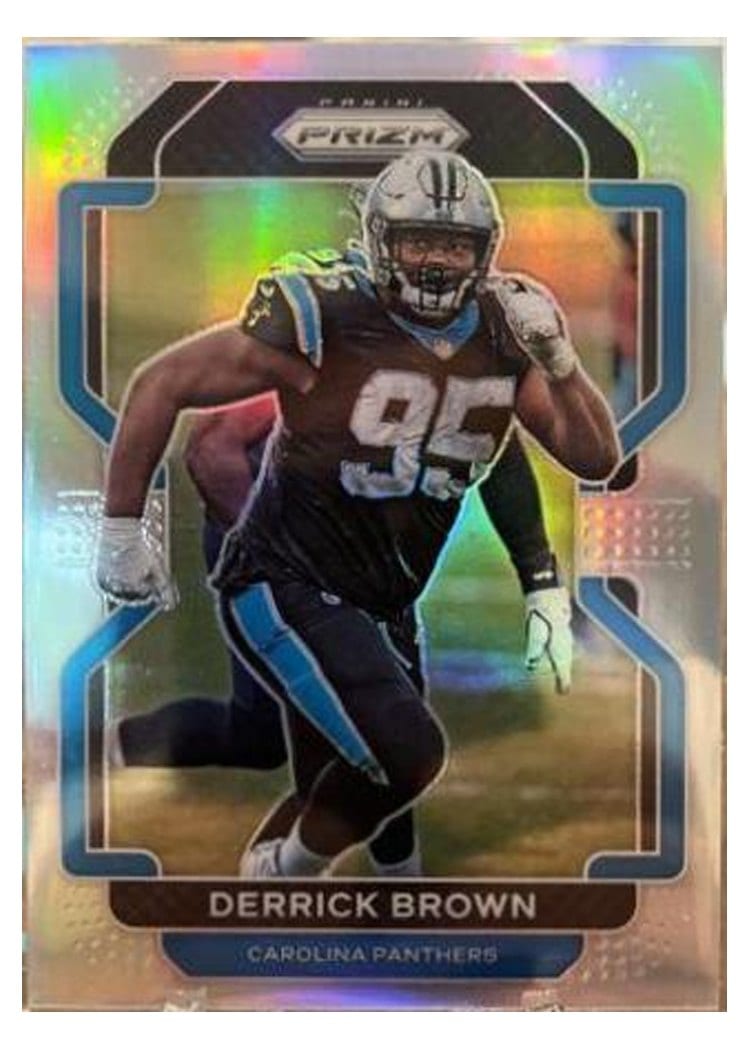 2021 Panini Prizm Base Set Derrick Brown #317 card