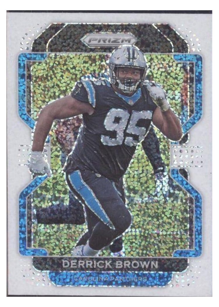 2021 Panini Prizm Base Set Derrick Brown #317 card