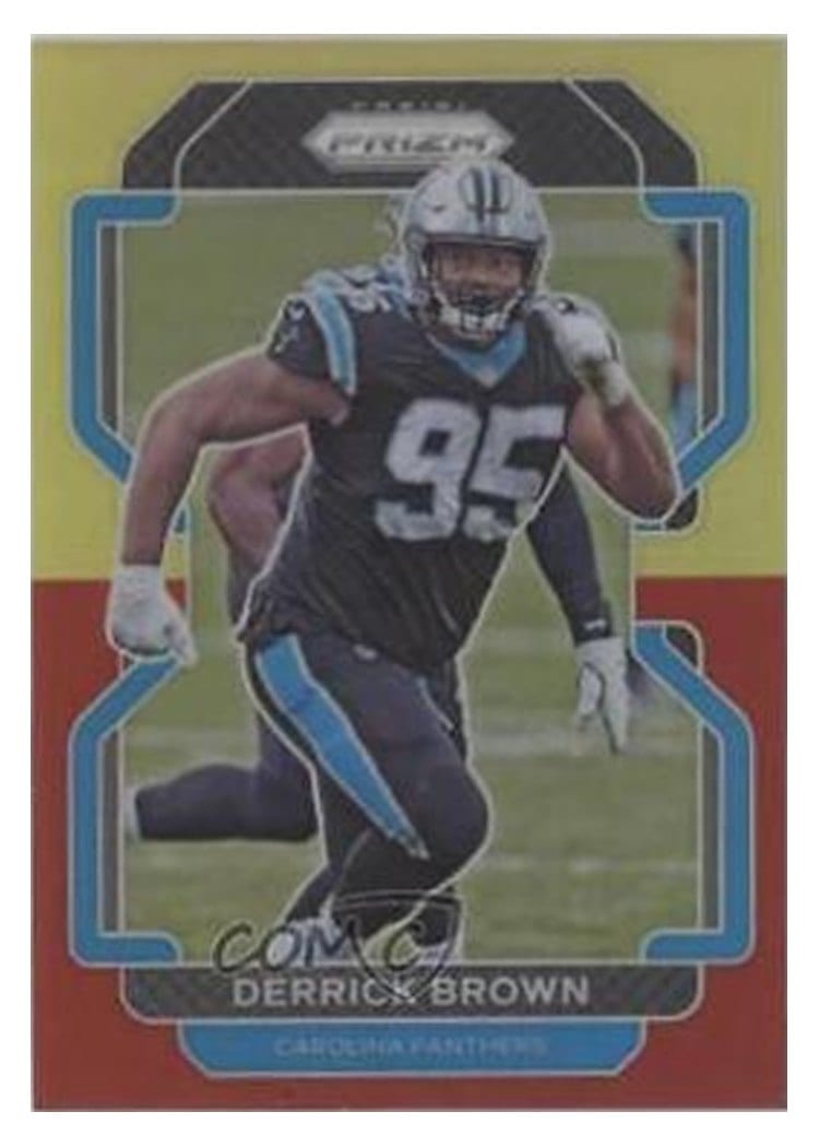 2021 Panini Prizm Base Set Derrick Brown #317 card