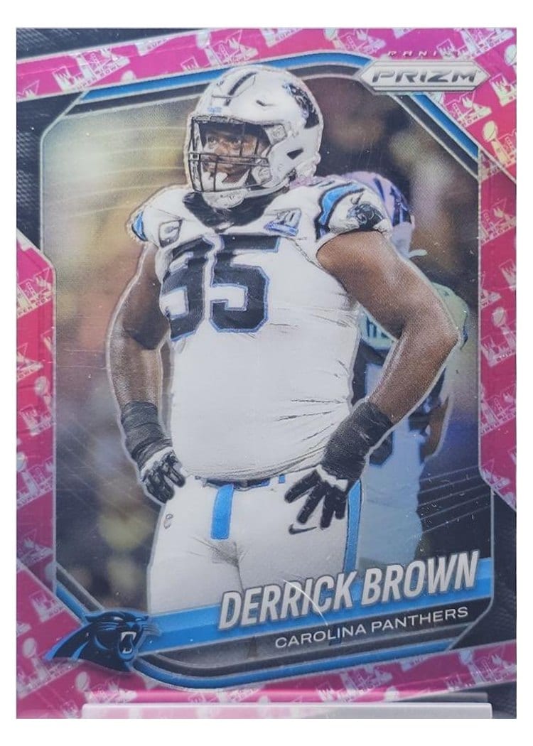 2025 Panini Prizm Base Set Derrick Brown Super Bowl LX #76 card