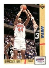 1991-92 Upper Deck Base Set Derrick Coleman #35