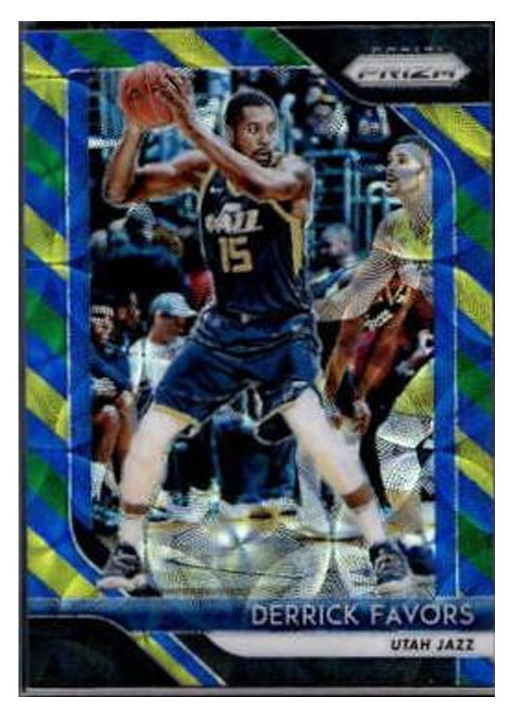 2018-19 Panini Prizm Base Set Derrick Favors #173 card