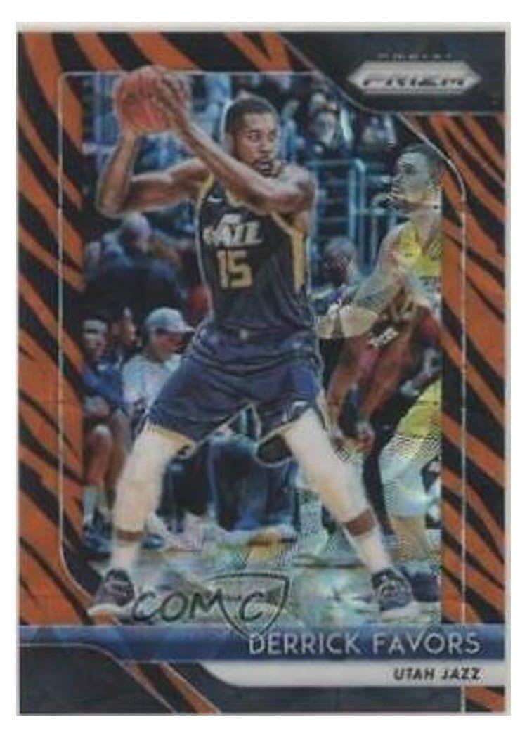 2018-19 Panini Prizm Base Set Derrick Favors #173 card
