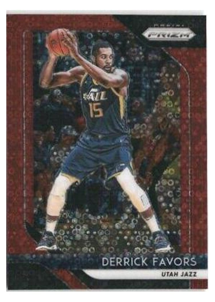 2018-19 Panini Prizm Base Set Derrick Favors #173 card
