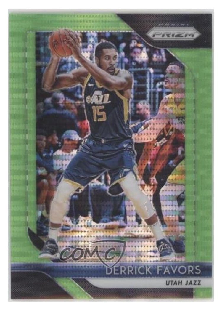 2018-19 Panini Prizm Base Set Derrick Favors #173 card
